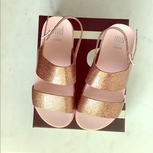Mel by Melissa cosmic pink sandals